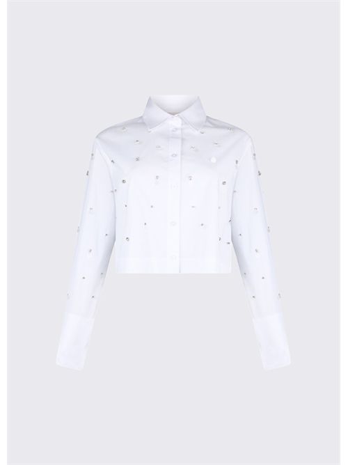 Camicia boxy con ricami gioiello LIU JO | WA6173T039A/11111